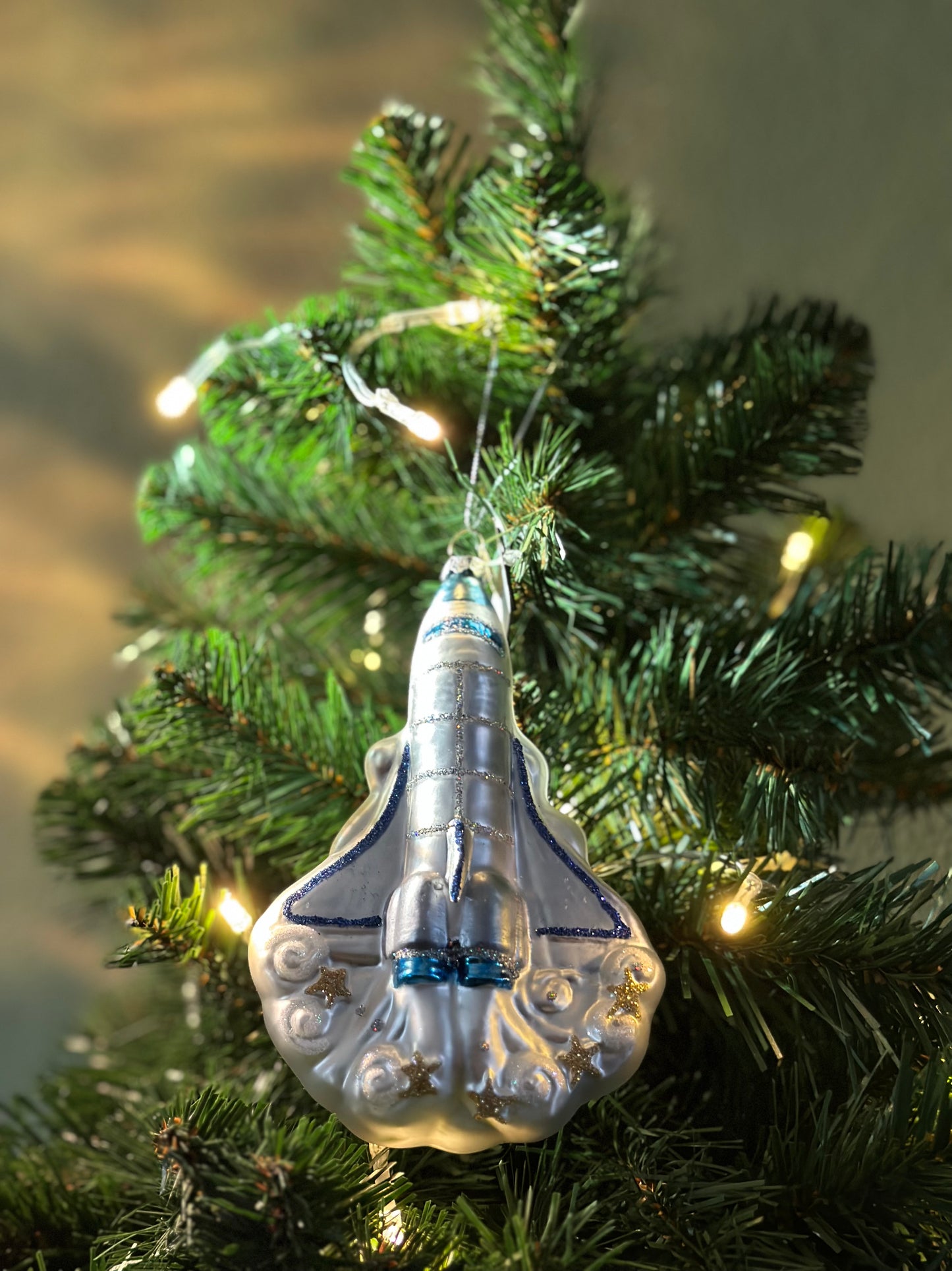 Kerstornament Spaceshuttle - Christmas Carol