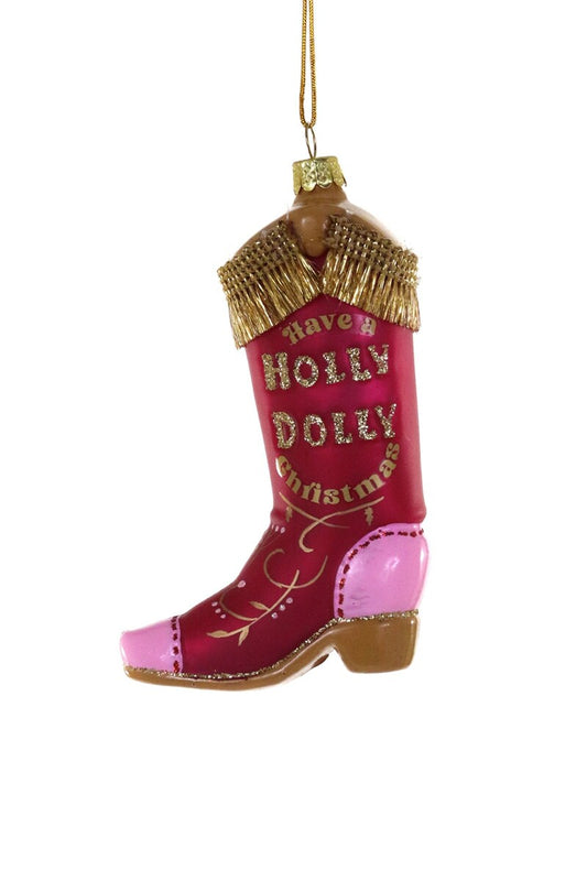Kerst ornament Dolly Parton cowboy boot - Cody Foster